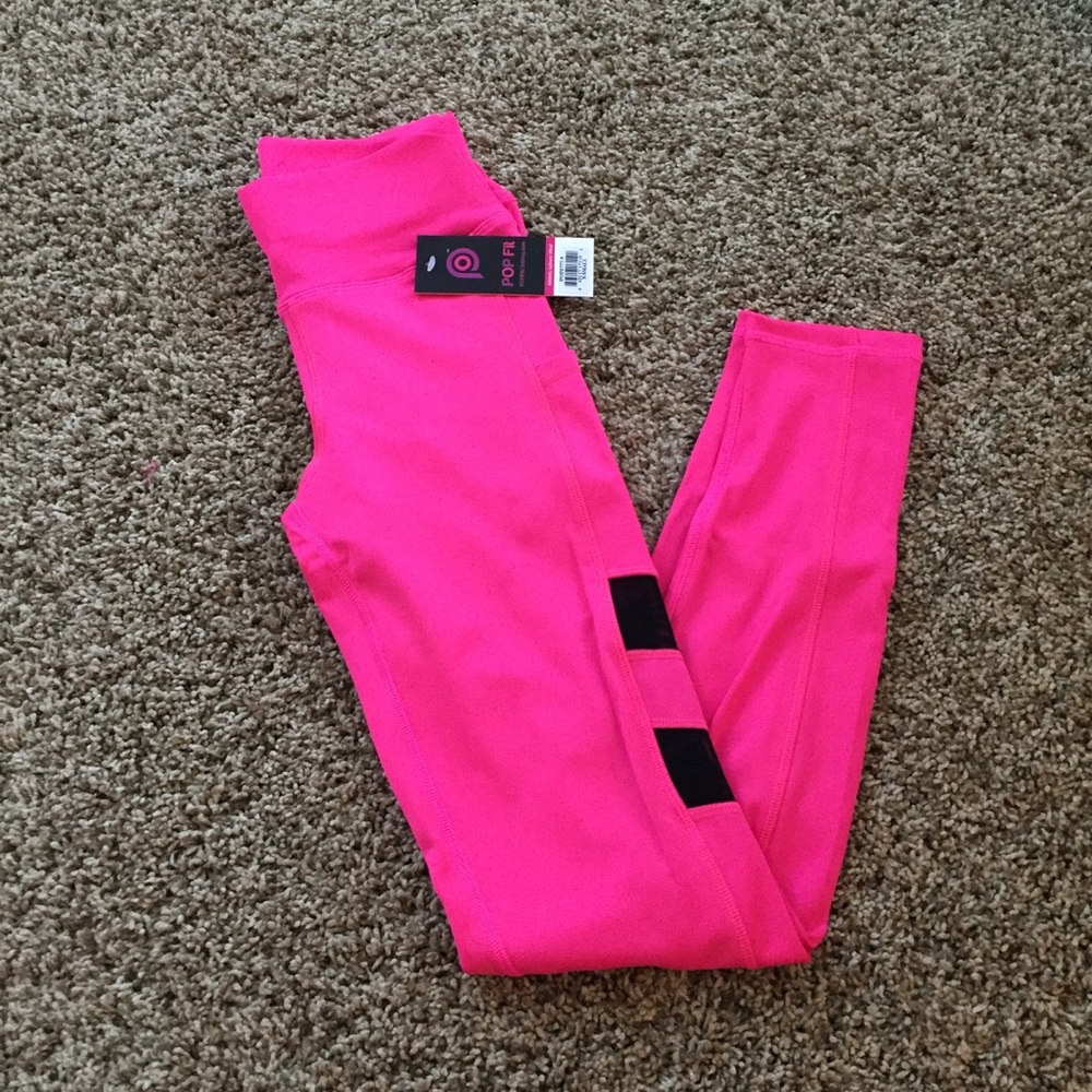 brand new hot pink yoga pants